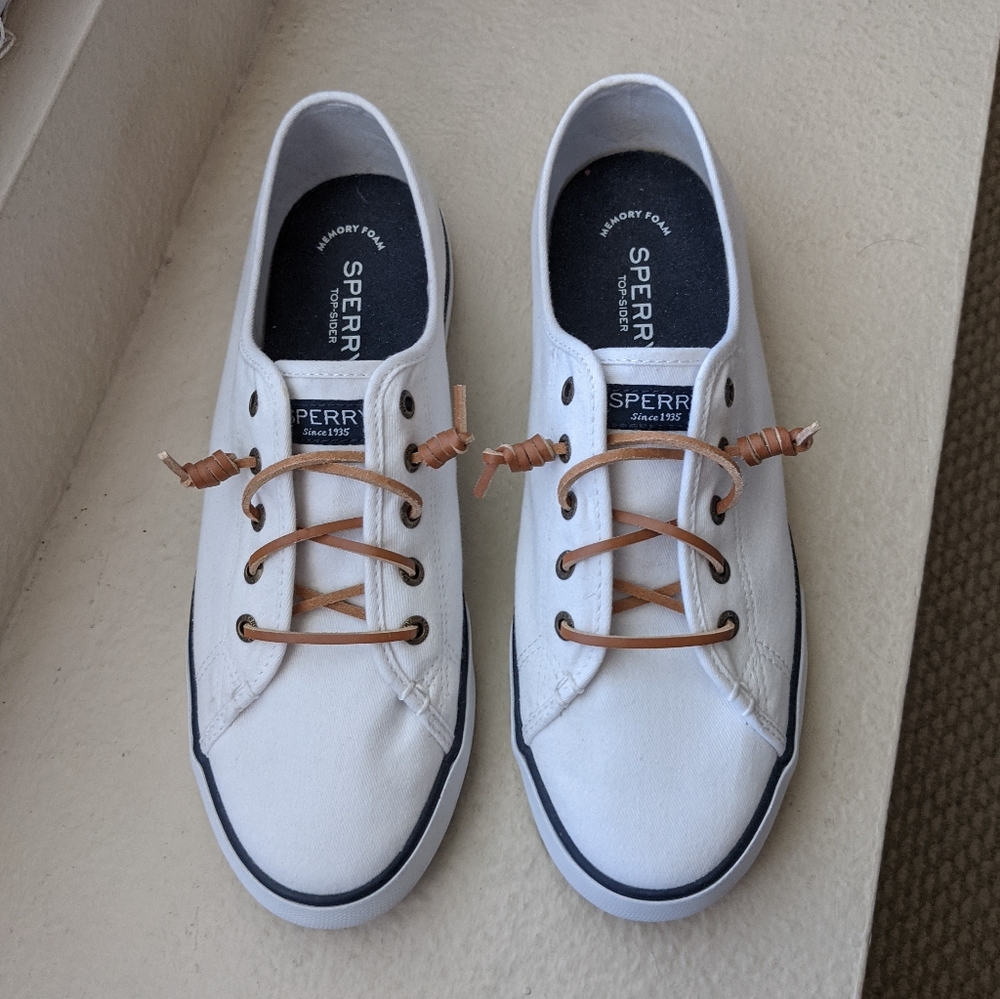White Sperry Shoes